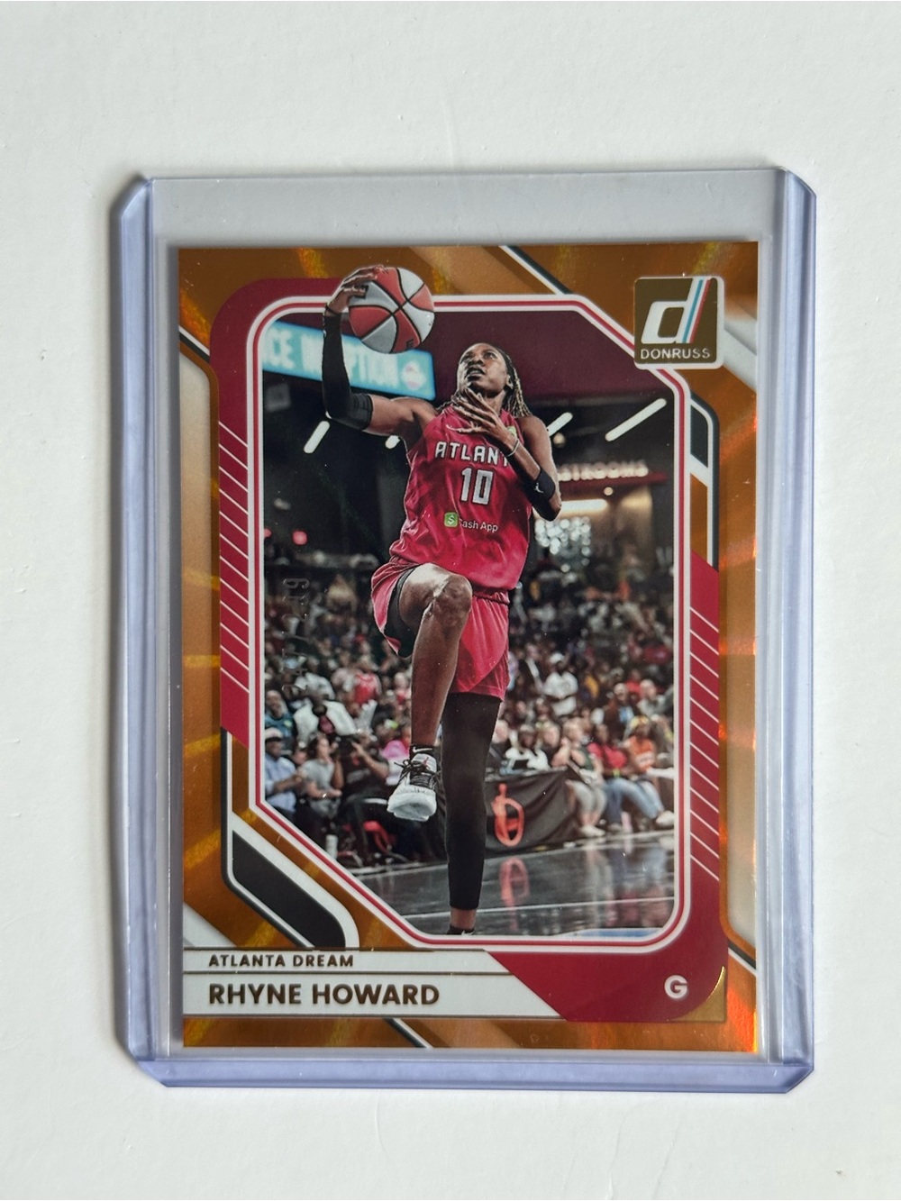 Panini Donruss Rhyne Howard Red/Gold Atlanta Dream Card